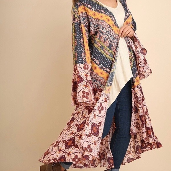 UMGEE  Piece Of My Heart Kimono/duster/cardigan - Picture 7 of 10